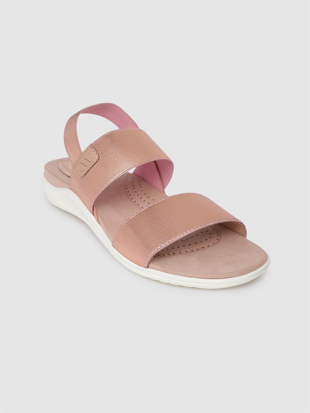 

Catwalk Women Rose Gold Solid Open Toe Flats