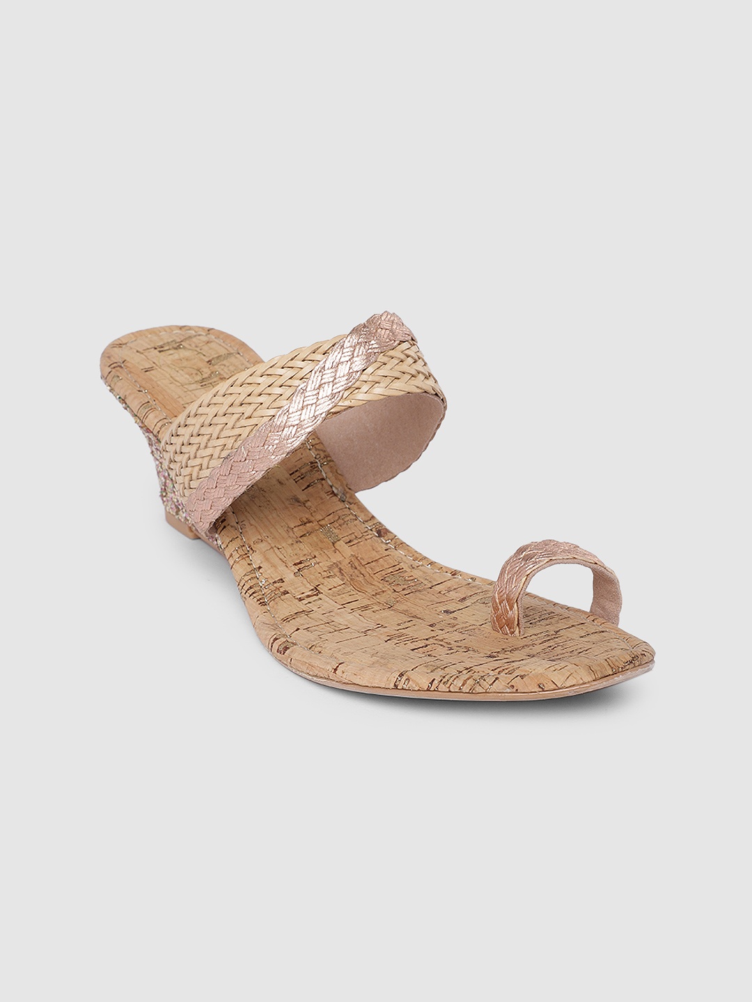 

Catwalk Women Beige Woven Design Wedge Heels