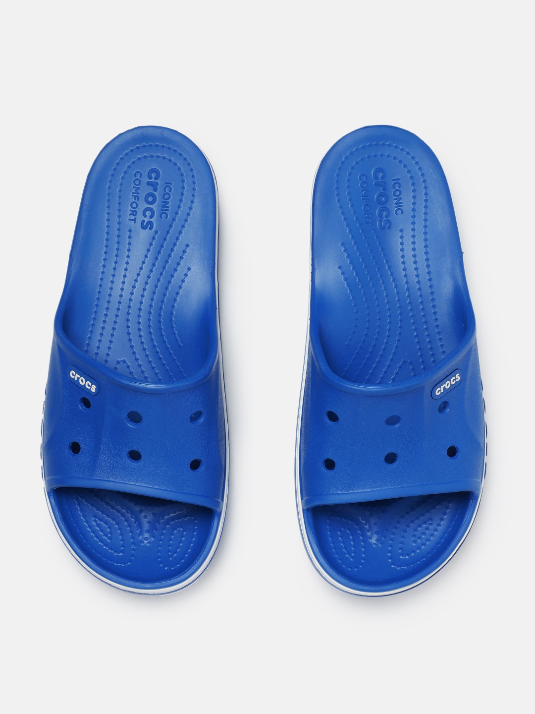 

Crocs Unisex Blue Solid Sliders