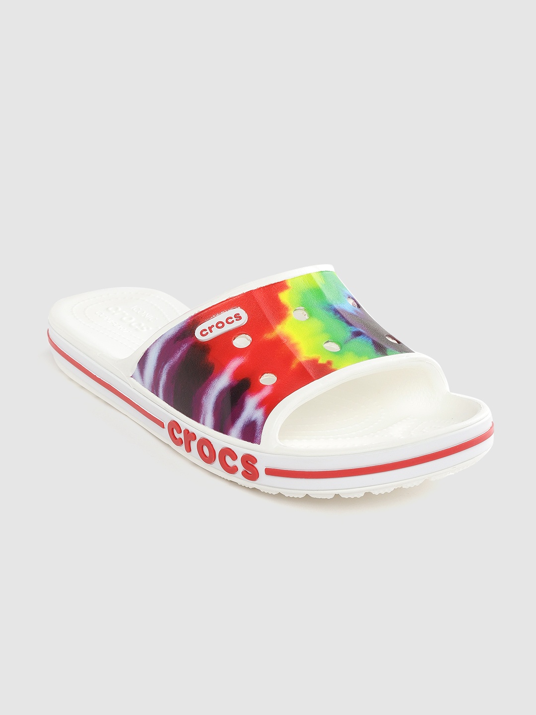 

Crocs Unisex Blue & Red Dyed Sliders