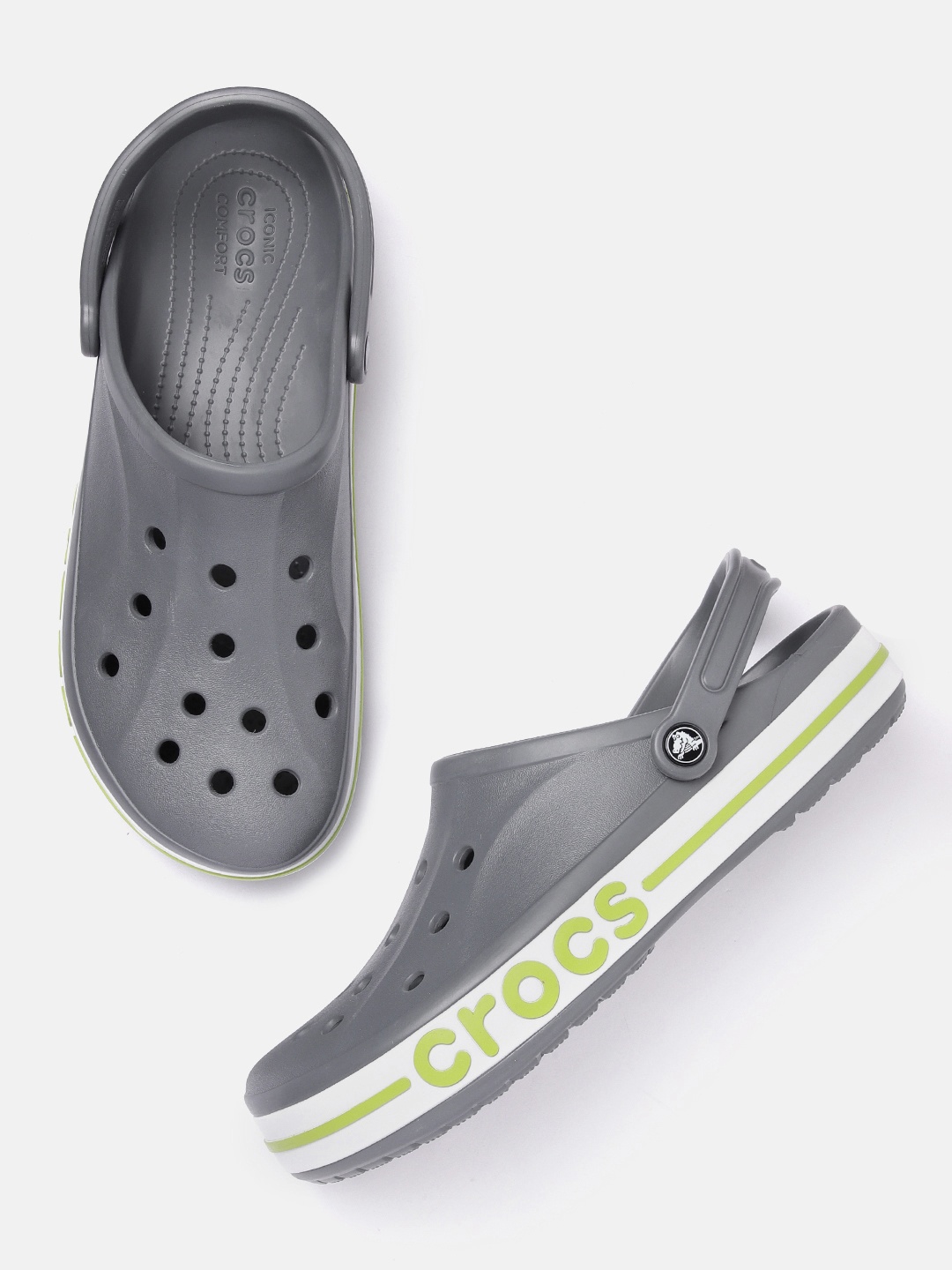 

Crocs Unisex Bayaband Clogs, Grey