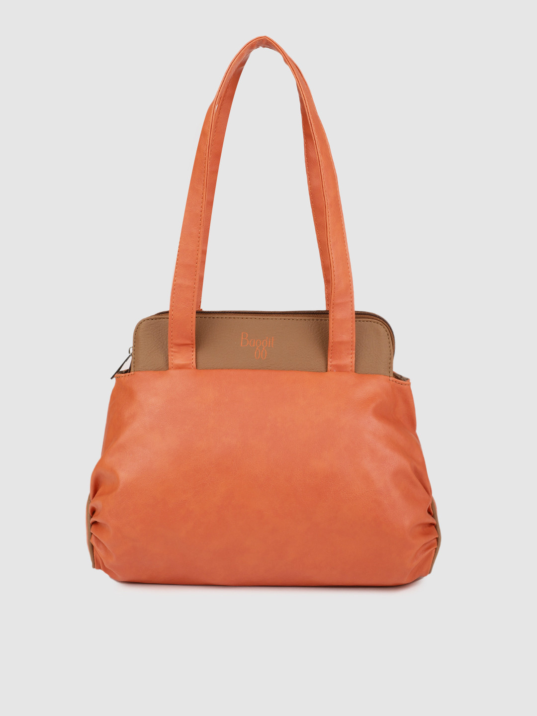 

Baggit Orange & Brown CARTOON CARMIN Colourblocked Shoulder Bag
