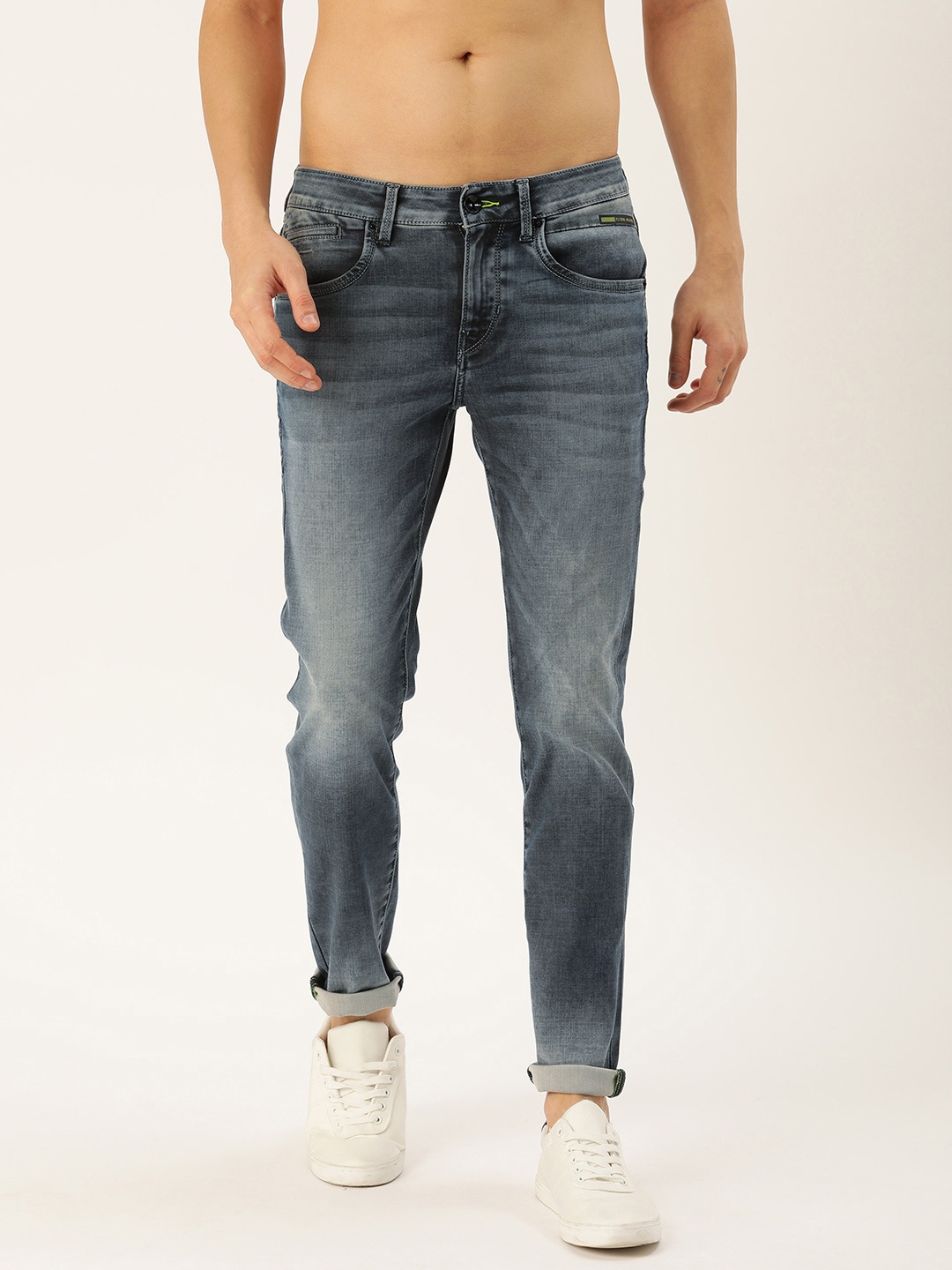 

Flying Machine Men Blue Jackson Skinny Fit Low-Rise Clean Look Stretchable Jeans