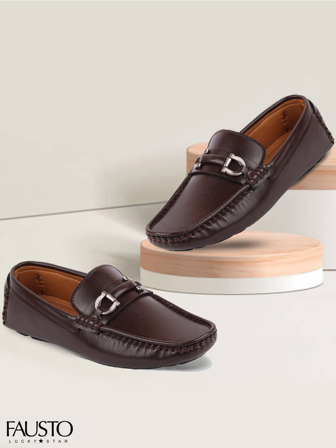 

FAUSTO Men Brown Loafers