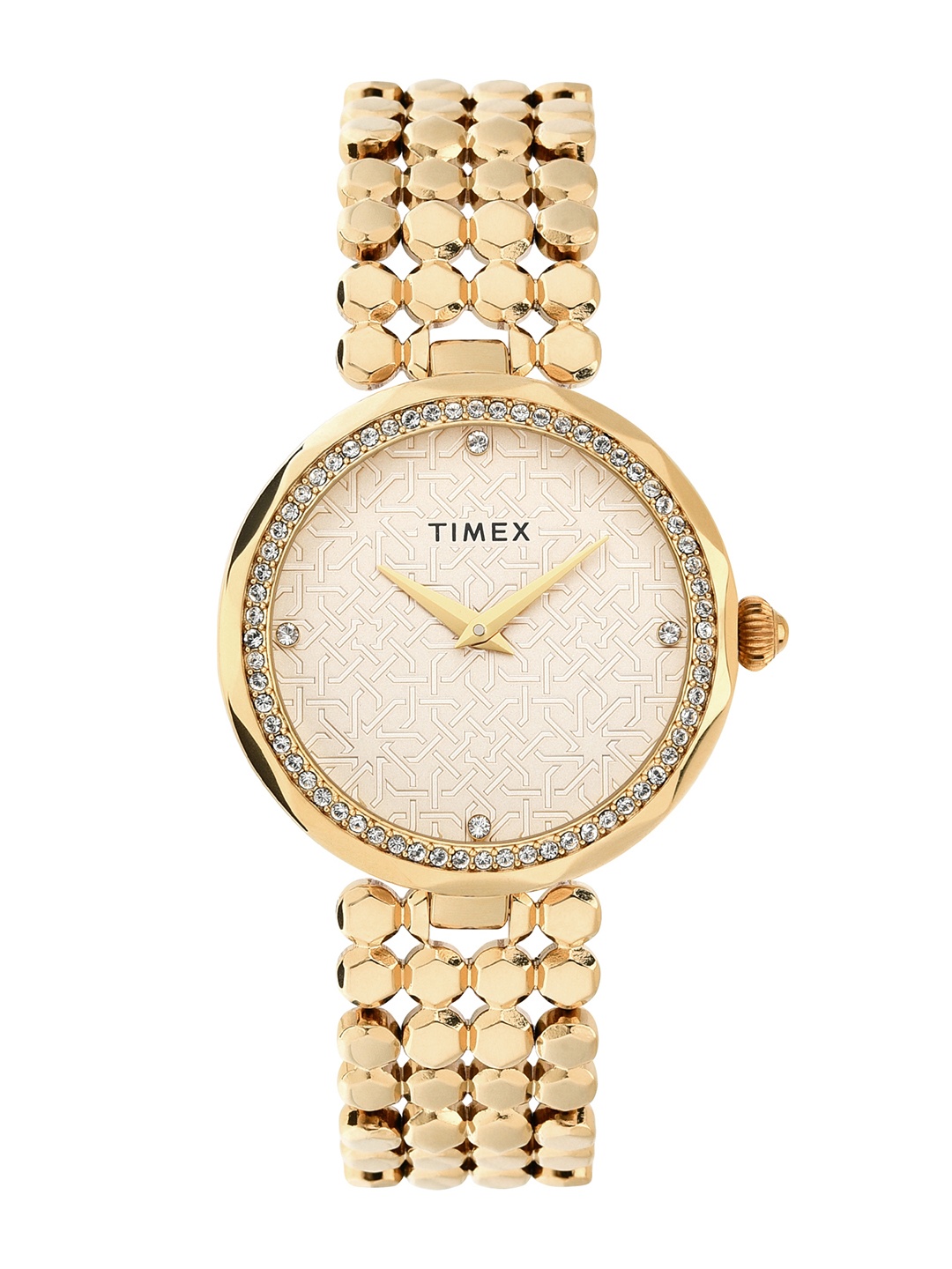 

Timex Women Champagne Analogue Watch - TWEL13905, Gold