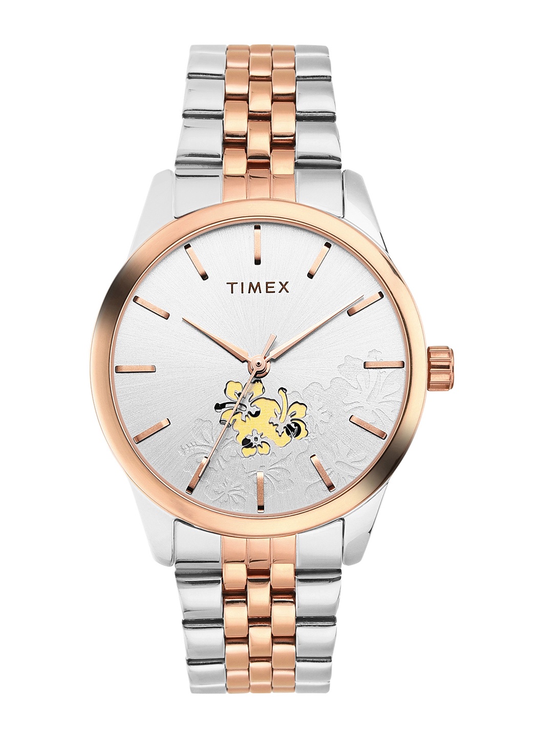 

Timex Women Silver-Toned Analogue Watch - TWEL13110, White