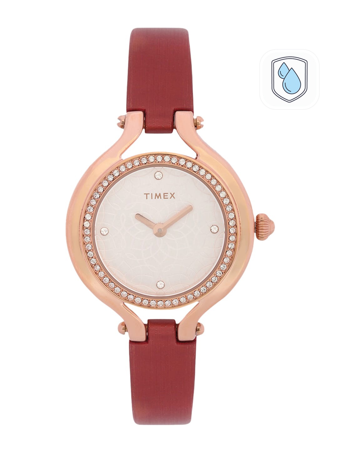 

Timex Women Silver-Toned Analogue Watch TWEL14001
