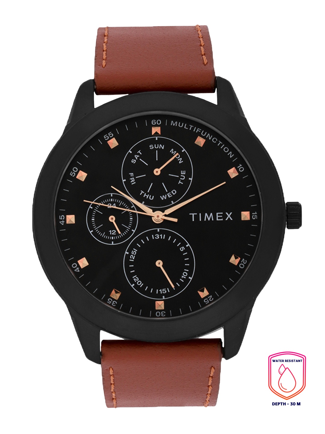 

Timex Men Black Multifunction Analogue Watch - TWEG18505