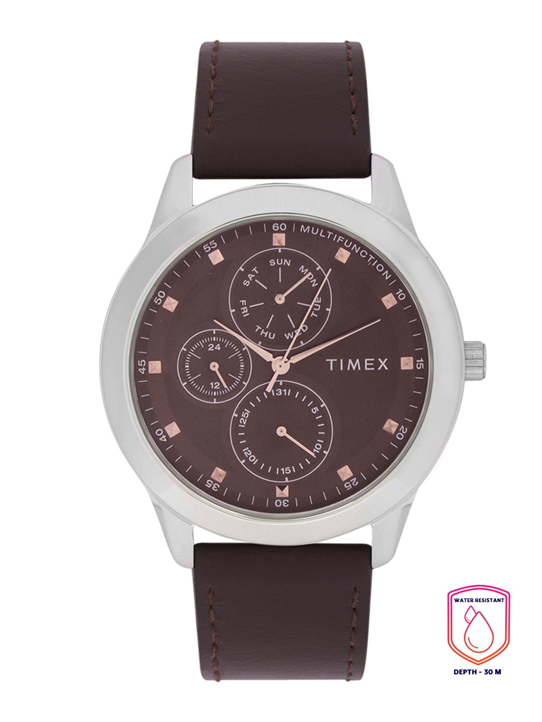 

Timex Men Brown Multifunction Analogue Watch - TWEG18501