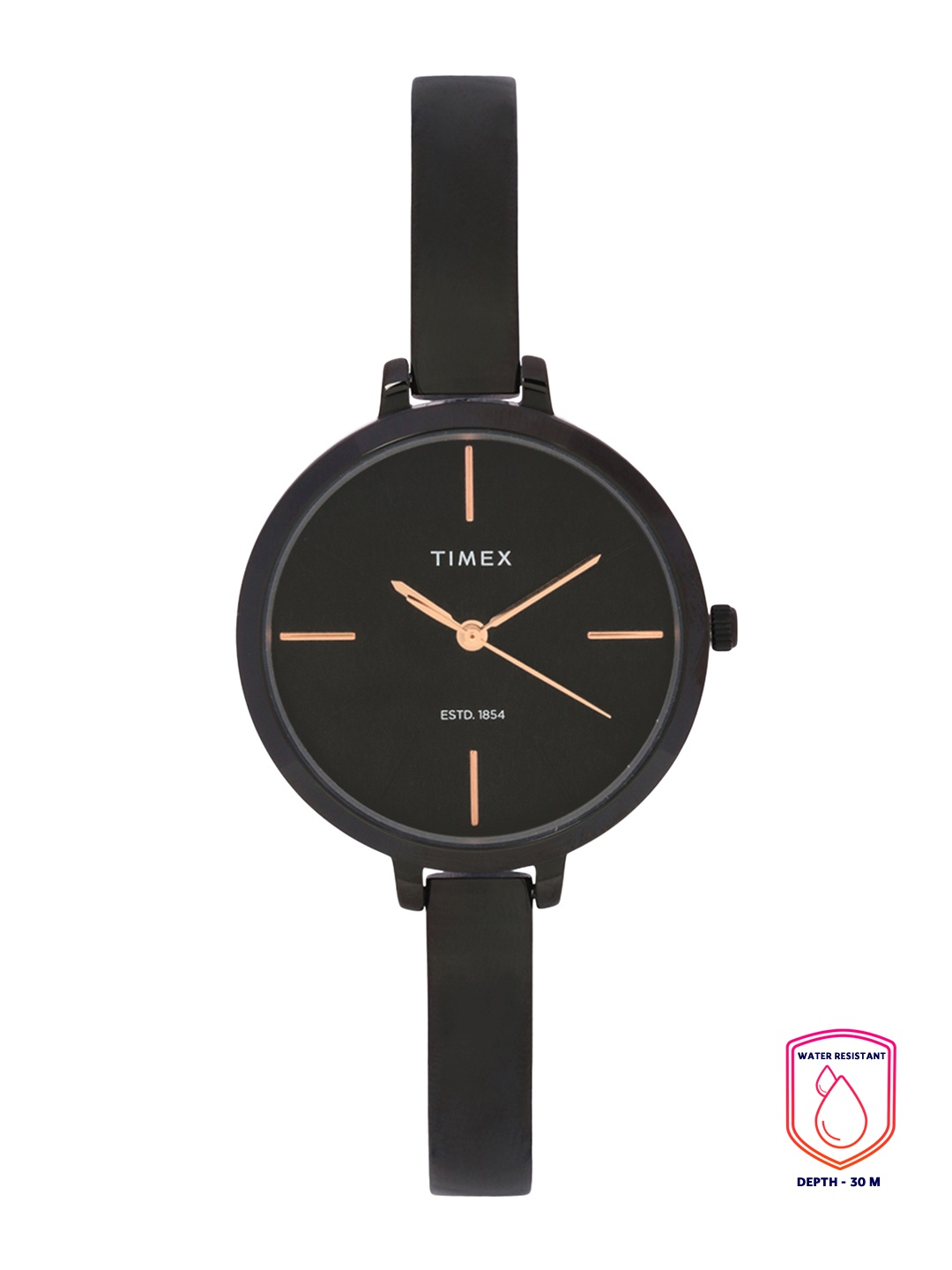 

Timex Women Black Analogue Watch - TWEL12815
