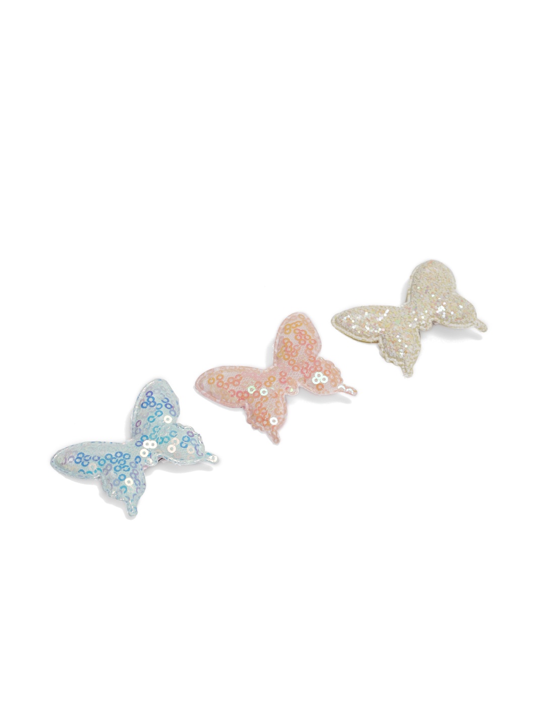

Toniq Kids Girls Set of 3 Glitter Embellished Alligator Hair Clip, Blue