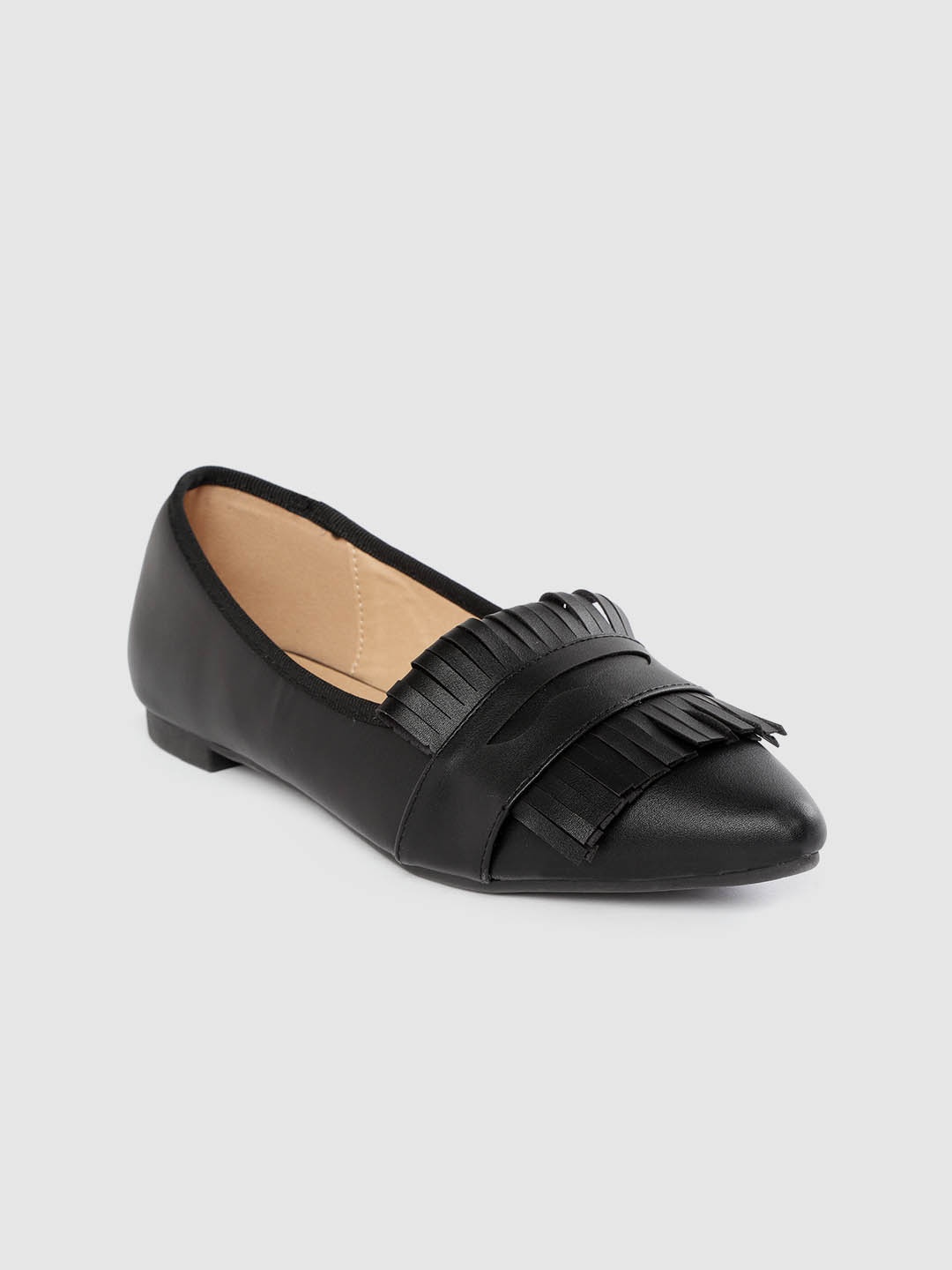 

Lavie Women Black Fringed Ballerinas