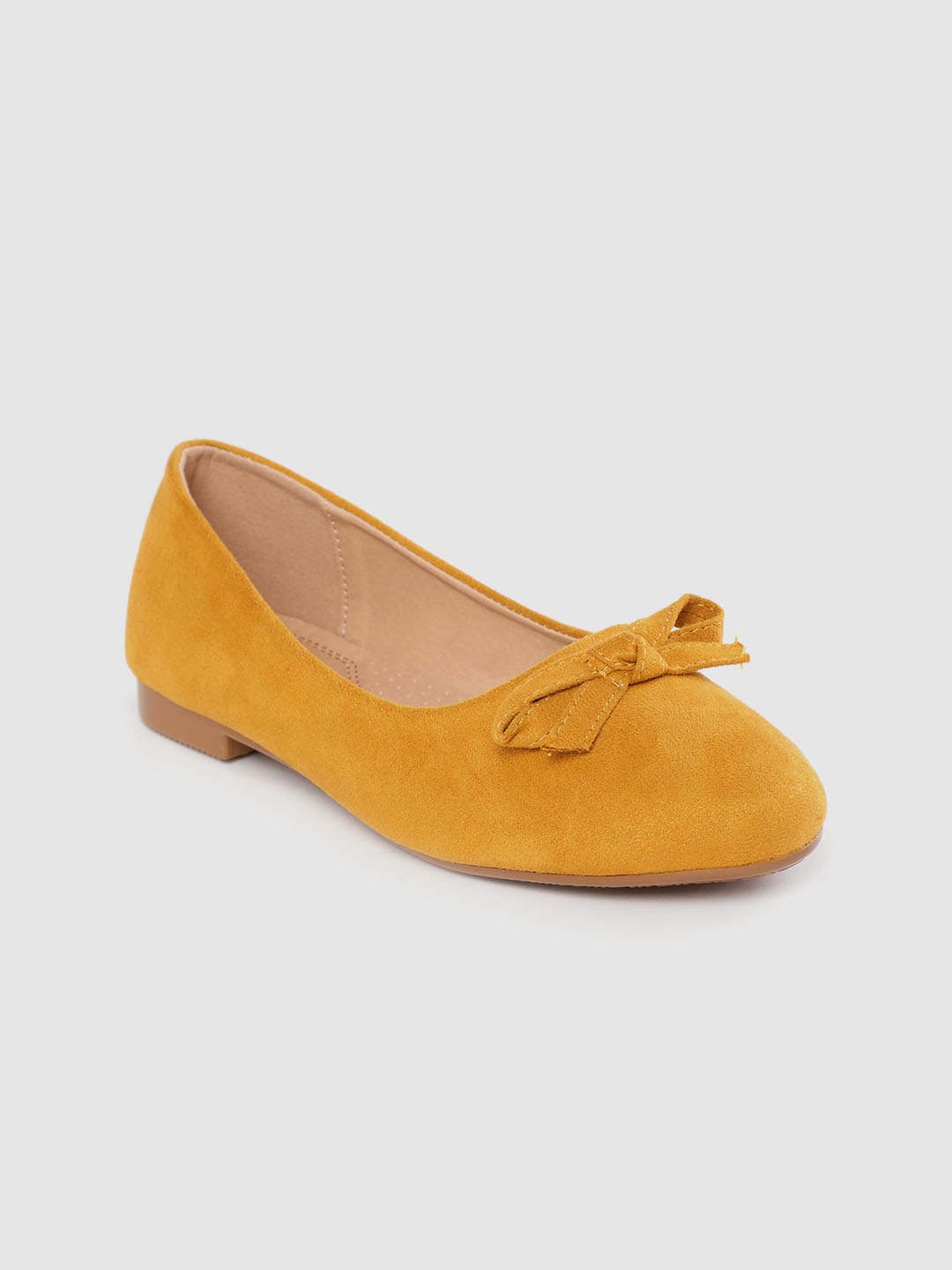 

Lavie Women Mustard Yellow Solid Ballerinas