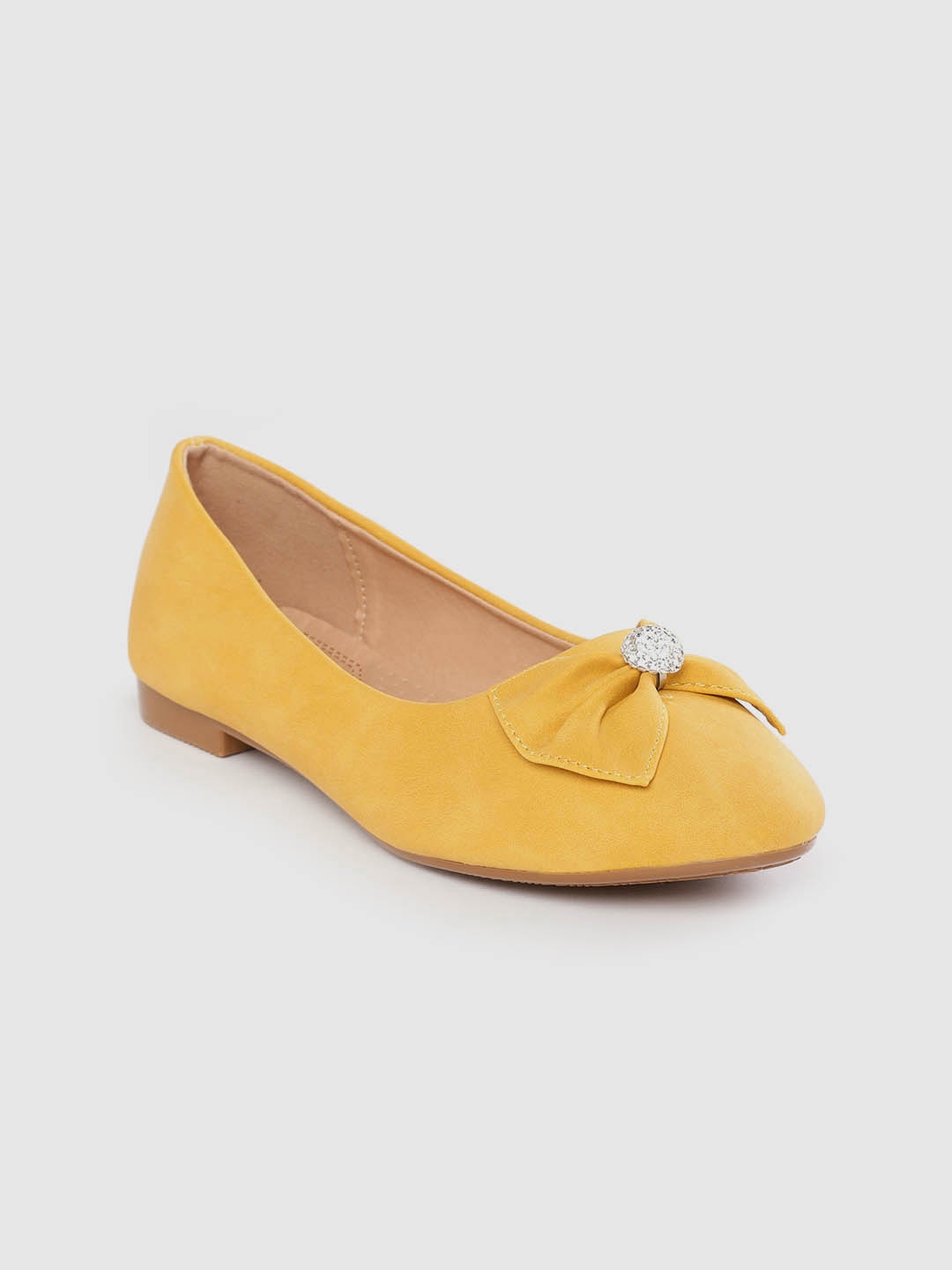 

Lavie Women Mustard Yellow Solid Ballerinas