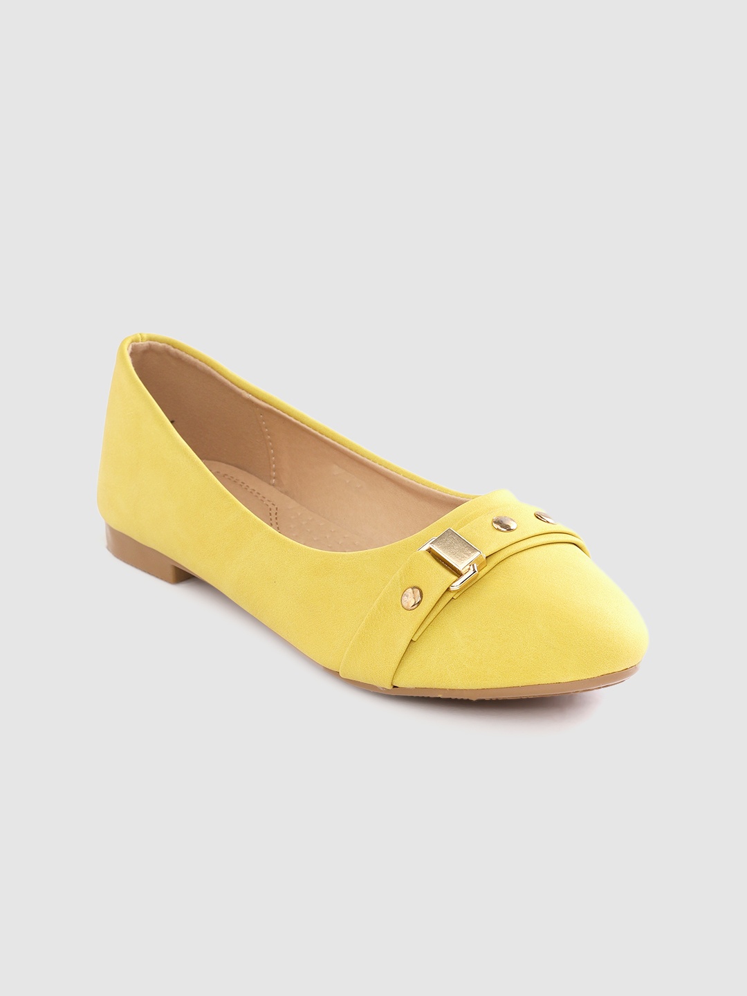 

Lavie Women Yellow Solid Ballerinas