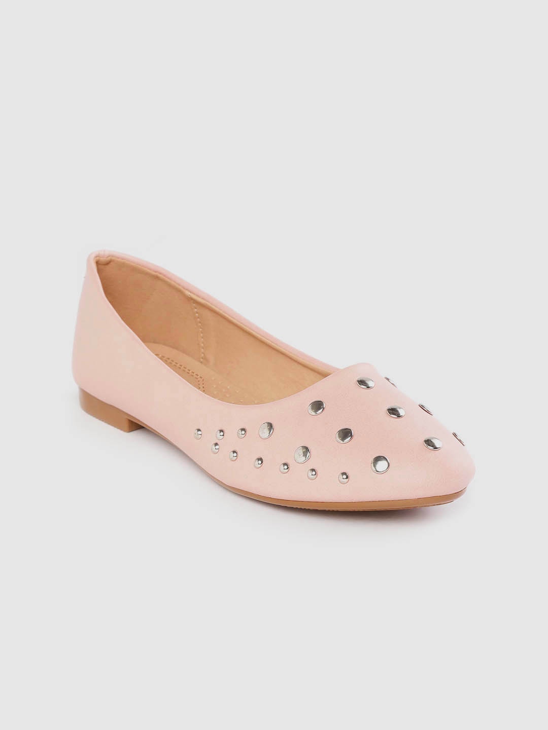

Lavie Women Pink Studded Ballerinas