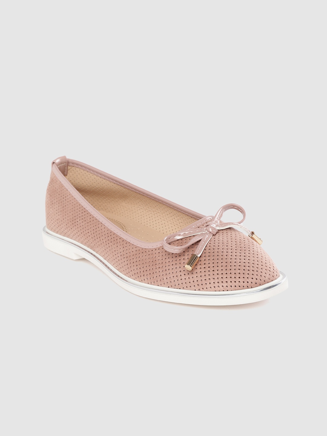 

Lavie Women Dusty Pink Perforated Ballerinas