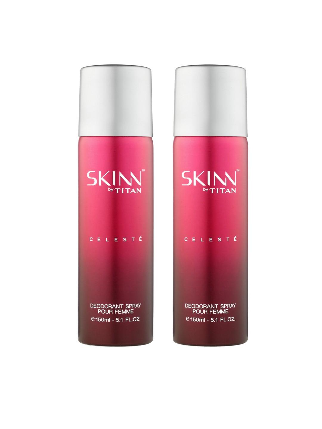

SKINN by Titan Women Pack Of 2 Celeste Deodarants, Pink
