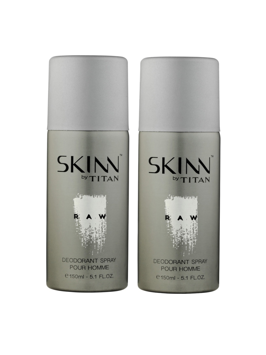 

SKINN by Titan Men Pack Of 2 Raw Deodarant 150 ml, Grey