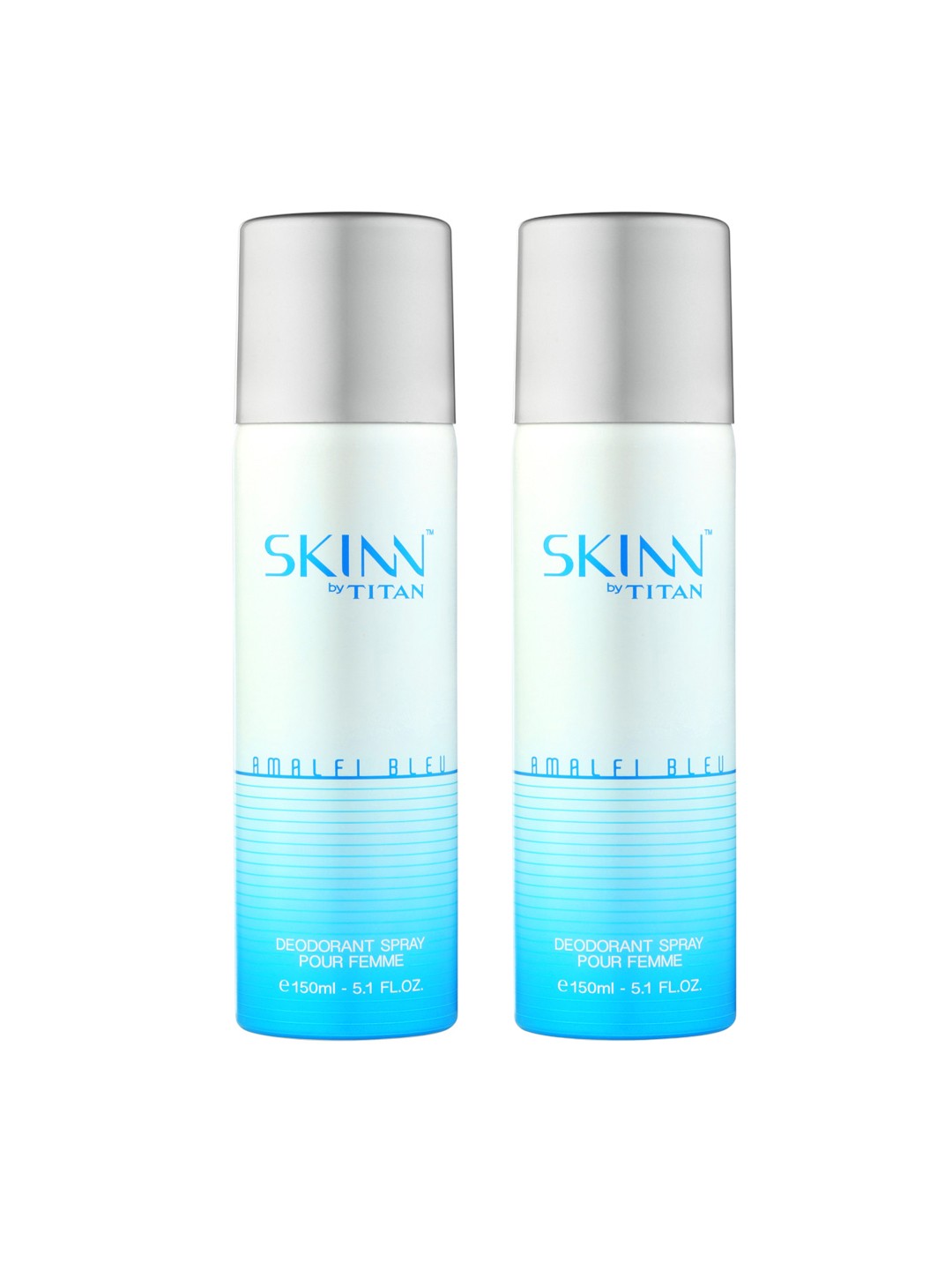 

SKINN by Titan Women Pack Of 2 Amalfi Bleu Deodarants, Blue