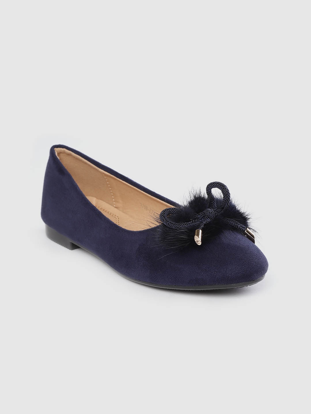 

Lavie Women Navy Blue Solid Ballerinas