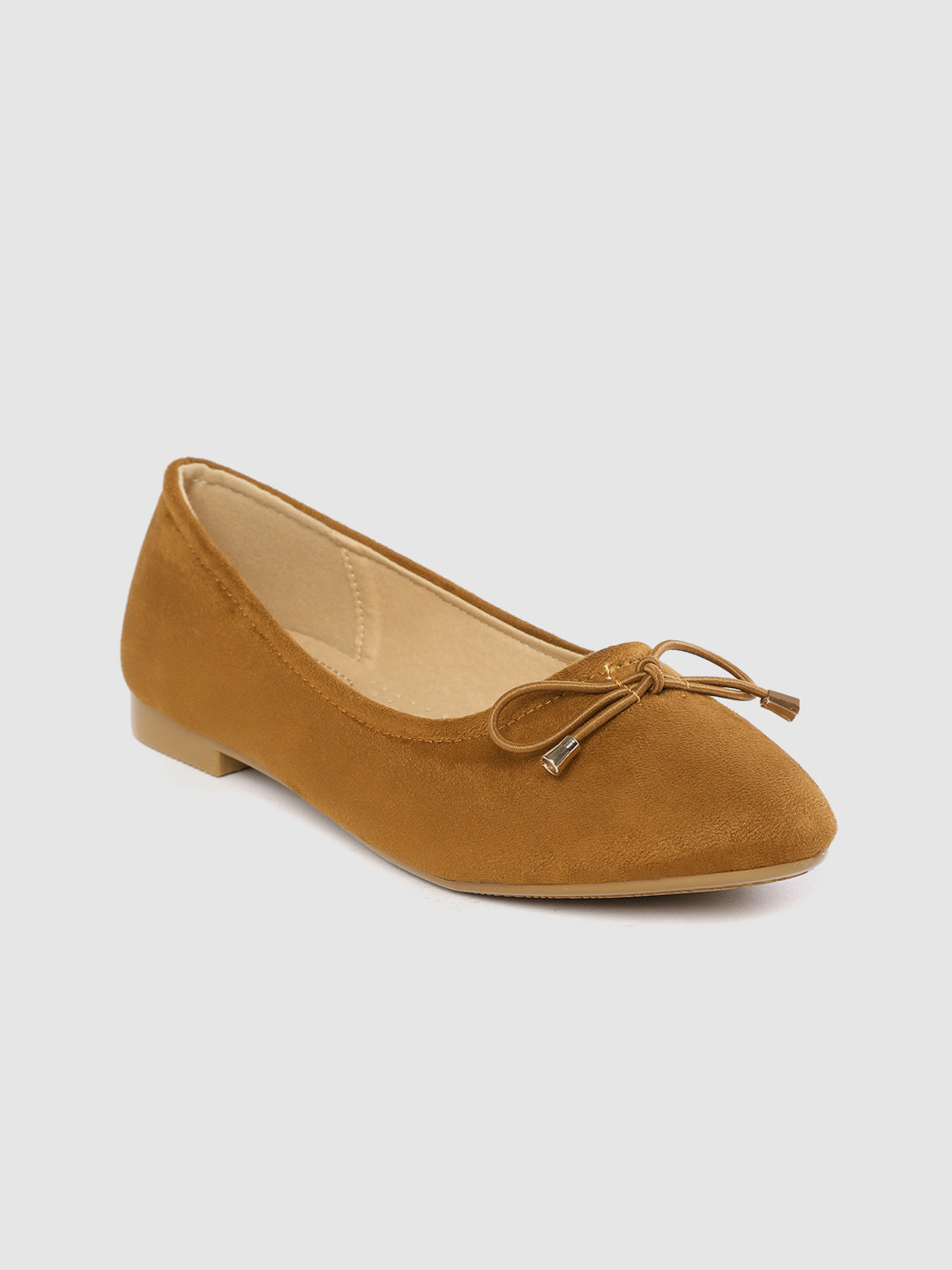 

Lavie Women Brown Solid Ballerinas