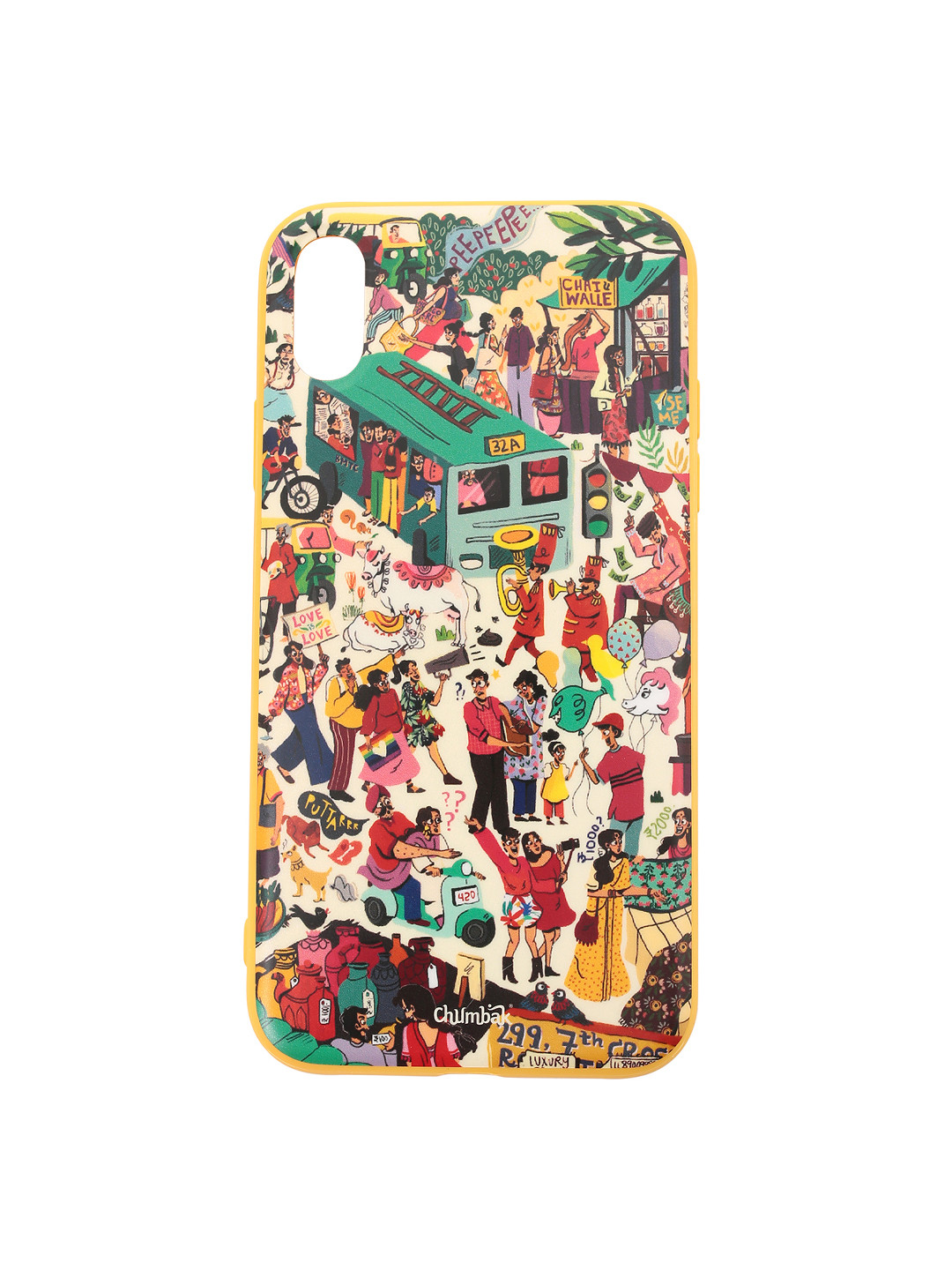 

Chumbak Yellow & Green India Puzzle iPhone XR Case Cover