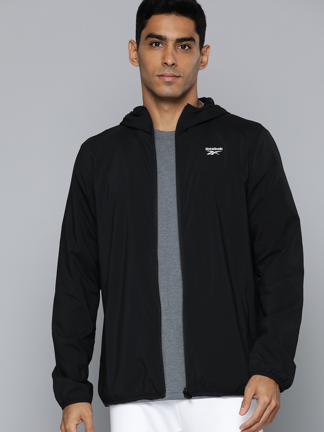 

Reebok TE Woven Lightweight Training Jacket, Black
