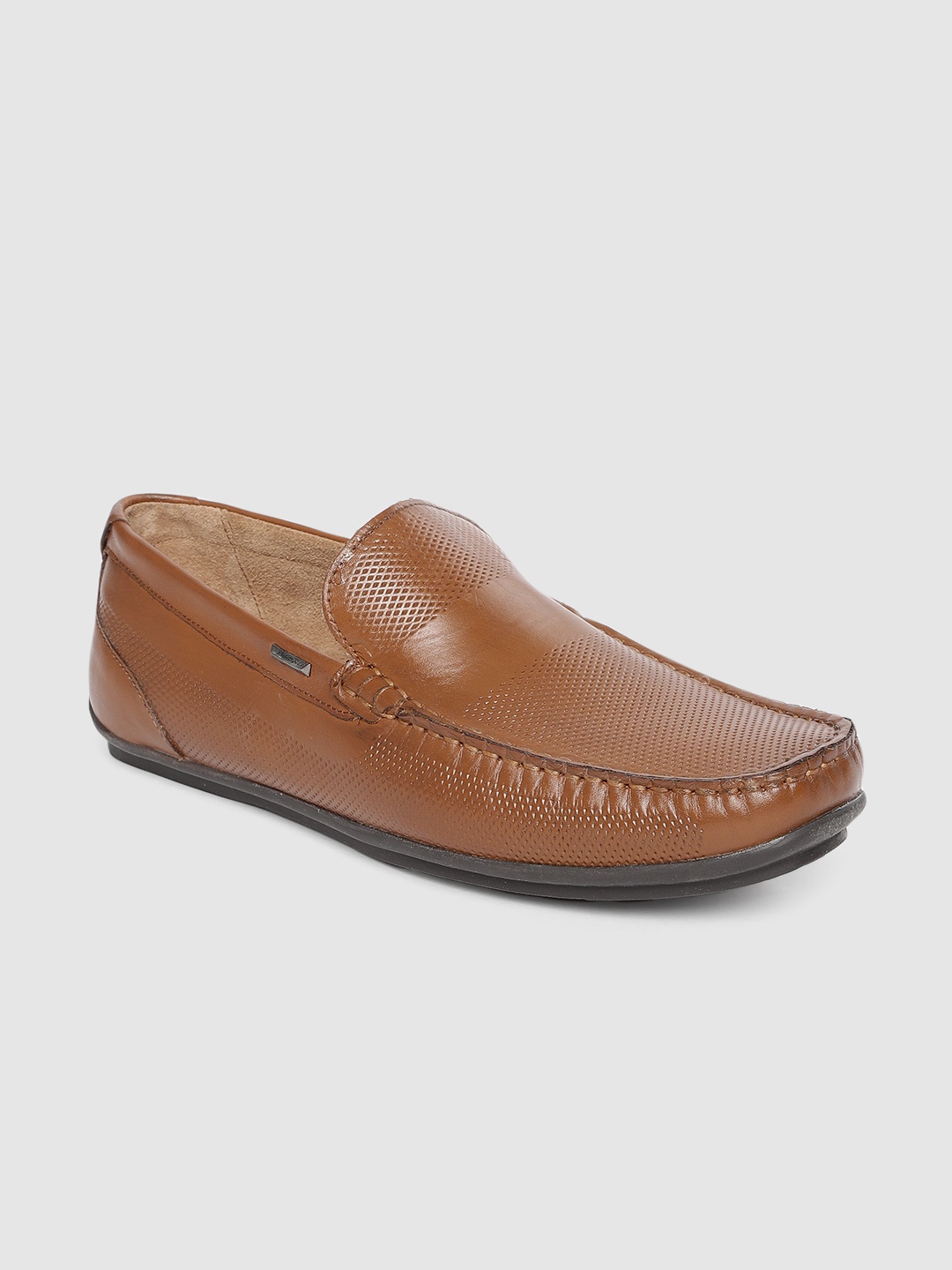 

Arrow Men Tan Brown Solid Leather Formal Loafers