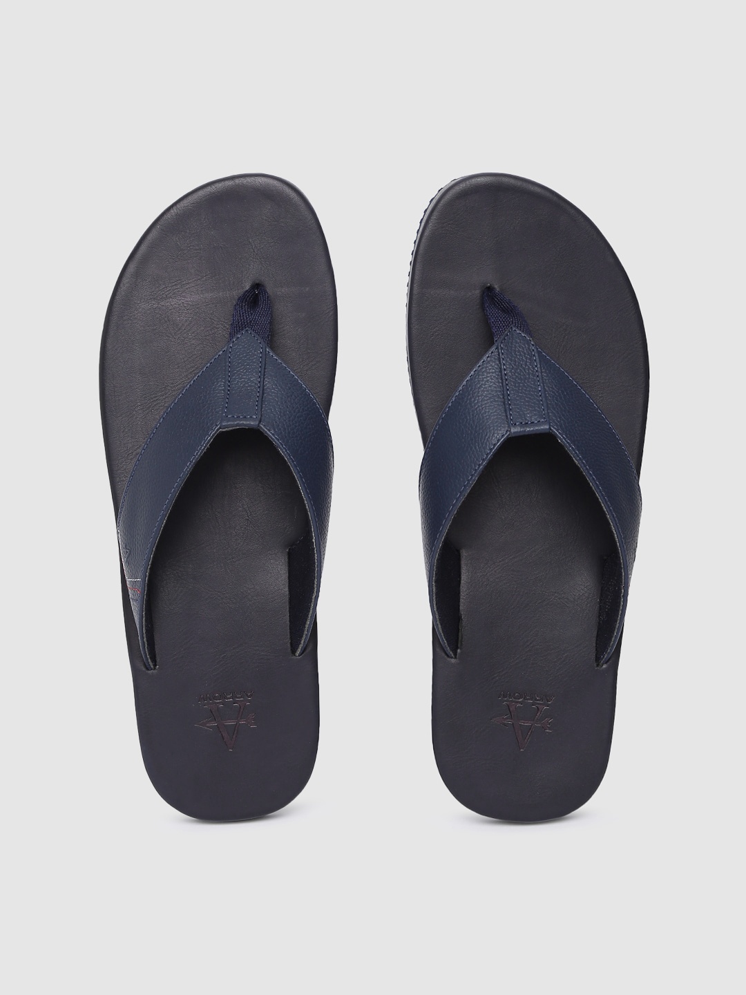 

Arrow Men Navy Blue Leather Comfort Sandals