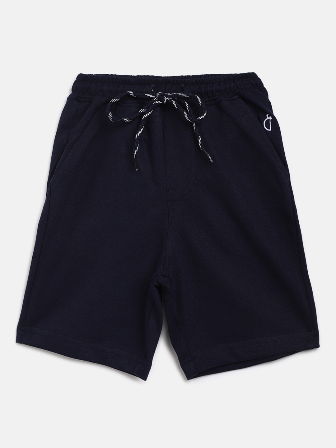 

Gini and Jony Boys Navy Blue Solid Regular Fit Shorts