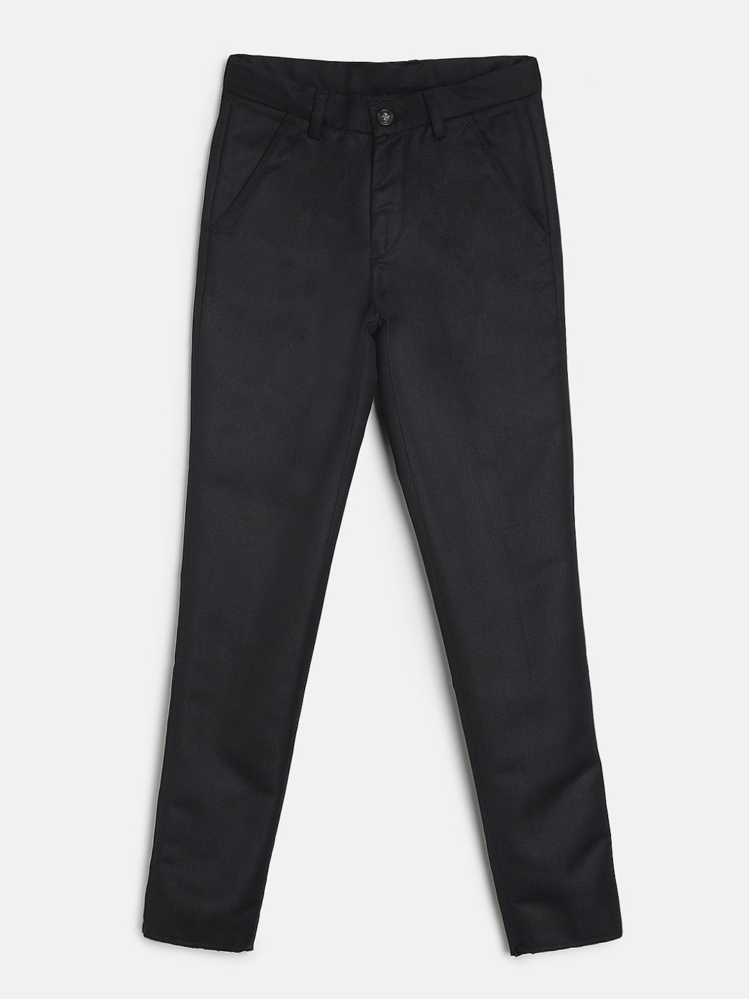 

Gini and Jony Boys Black Regular Fit Solid Formal Trousers