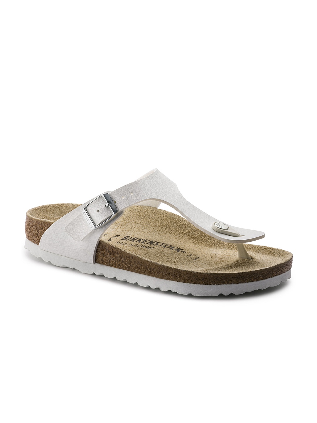 

Birkenstock Unisex White Gizeh Birko-Flor Regular Width Solid Sandals