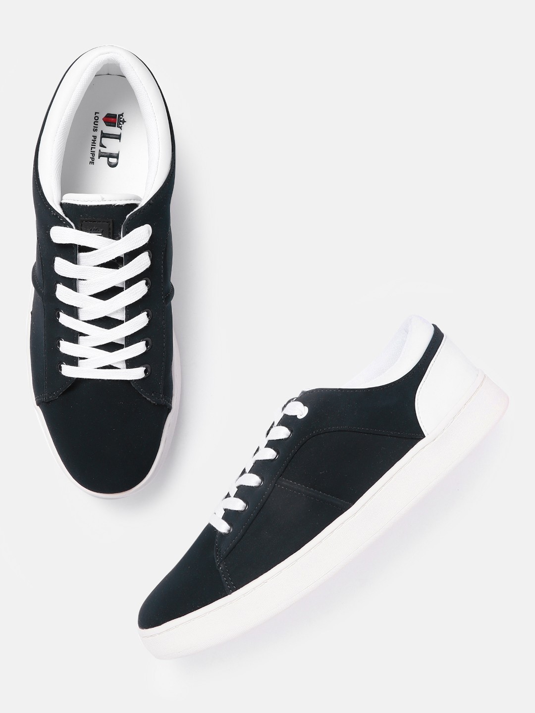 

Louis Philippe Men Navy Blue & White Sneakers