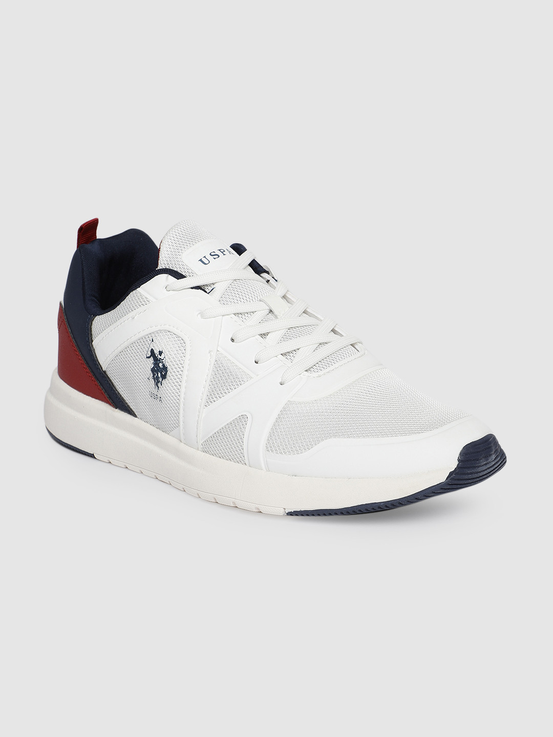 

U.S. Polo Assn. Men Off-White Solid SIPL Sneakers