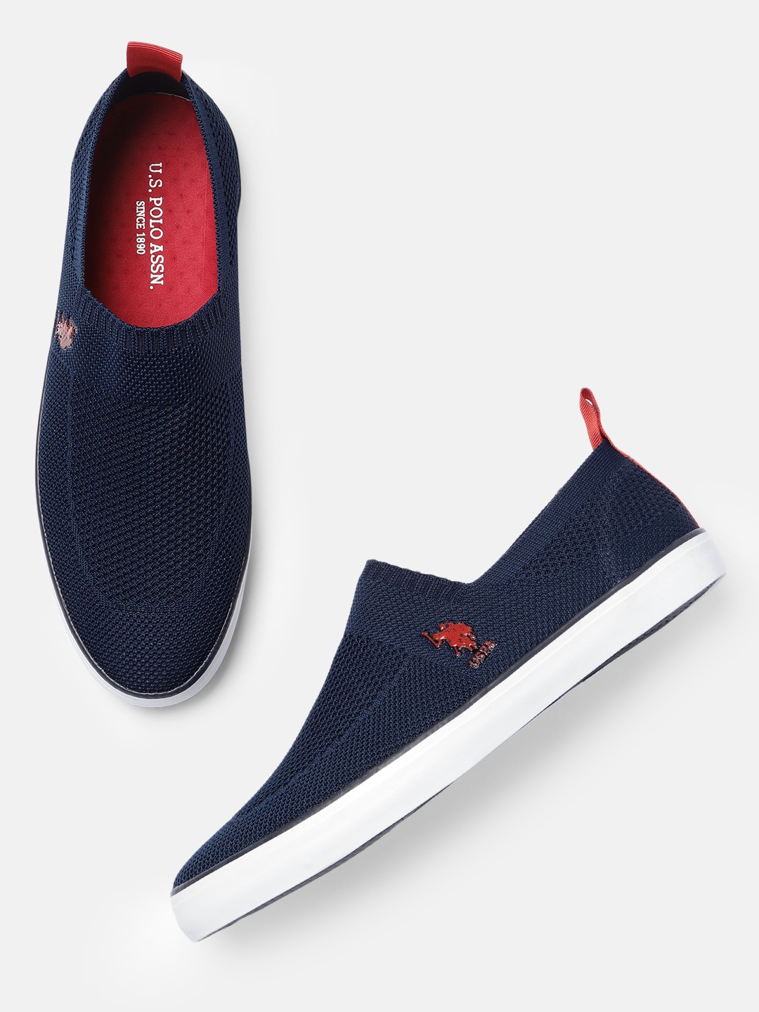 

U.S. Polo Assn. Men Navy Blue Slip-On Sneakers