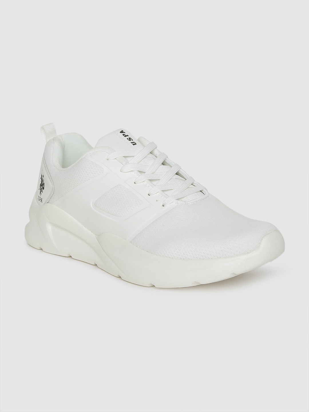 

U.S. Polo Assn. Men Off-White Solid Sneakers