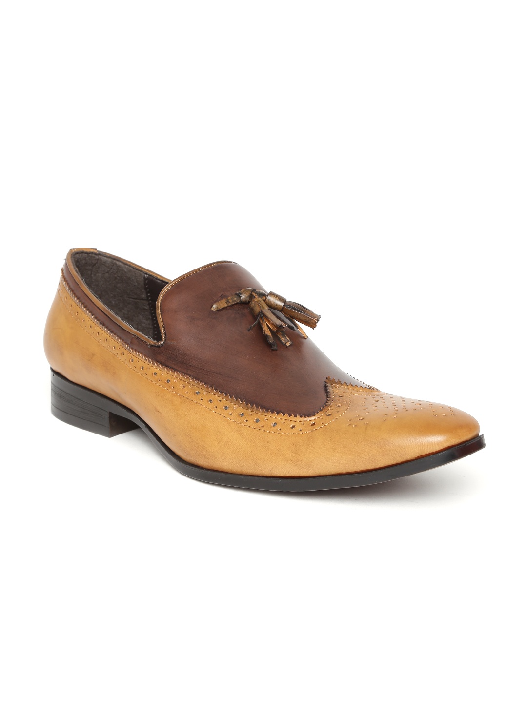 

San Frissco Men Brown Colourblocked Semiformal Shoes