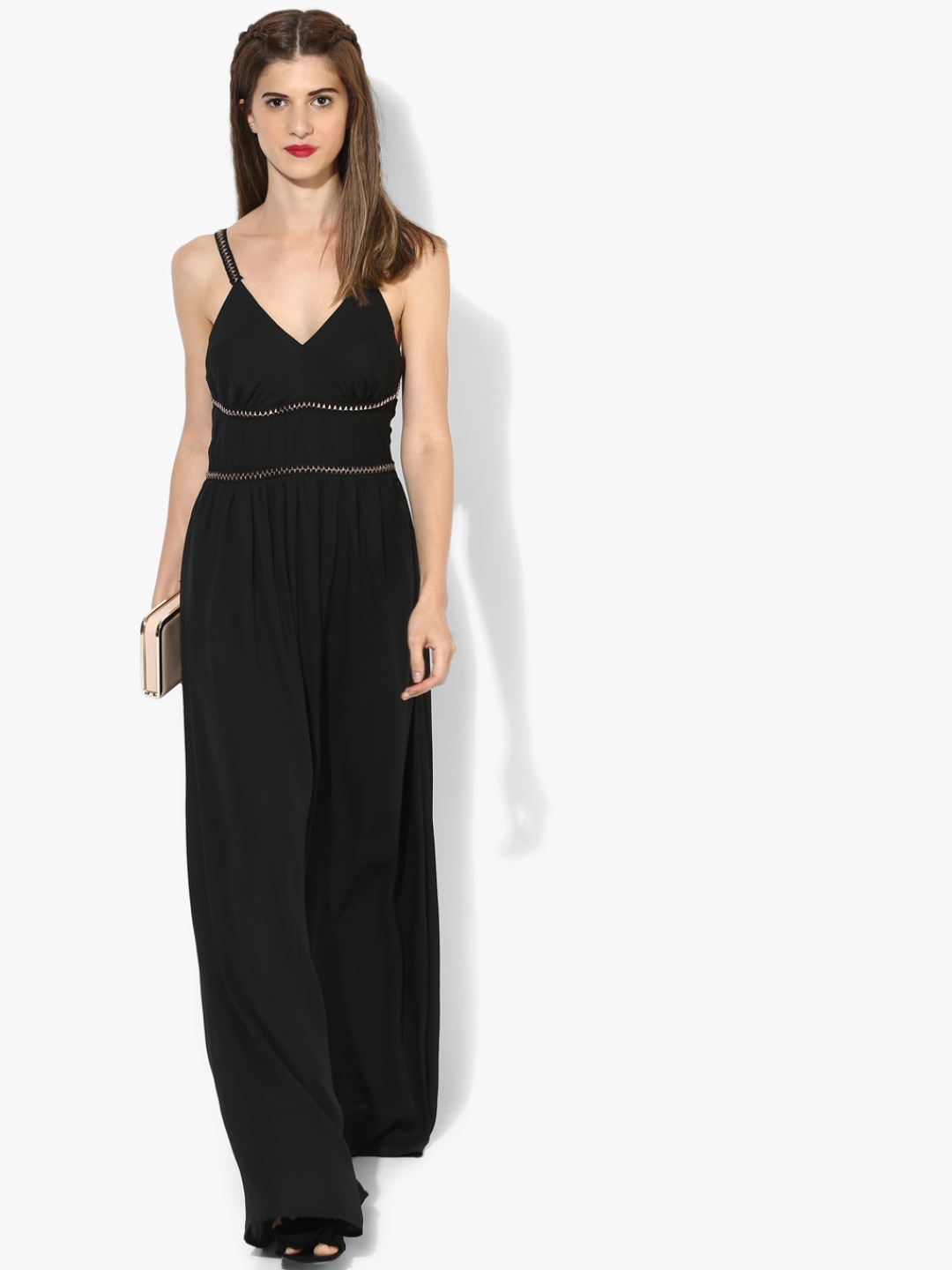 

COVER STORY Women Black Solid Maxi Dress