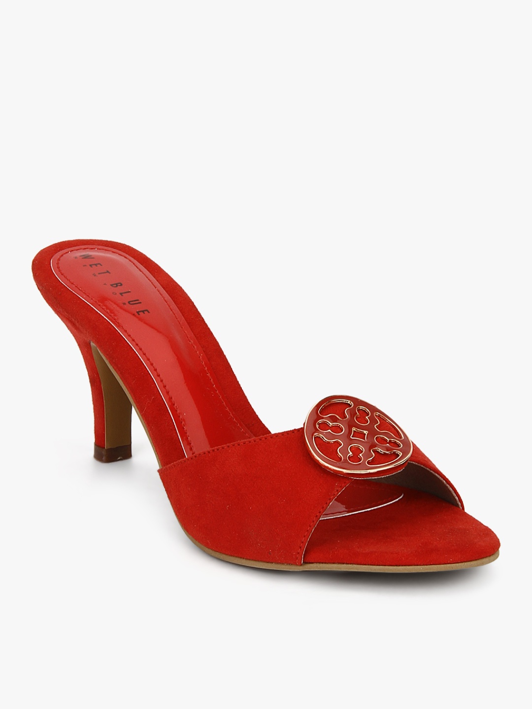 

Wet Blue Women Red Solid Slim Heels