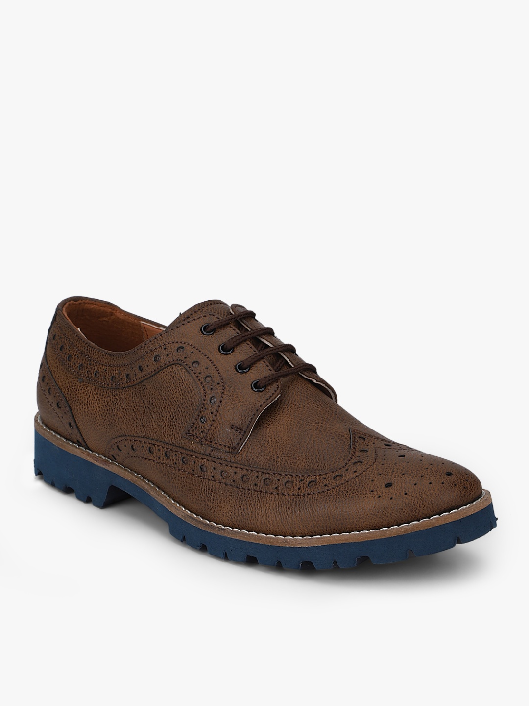 

San Frissco Men Coffee Brown Casual Brogues