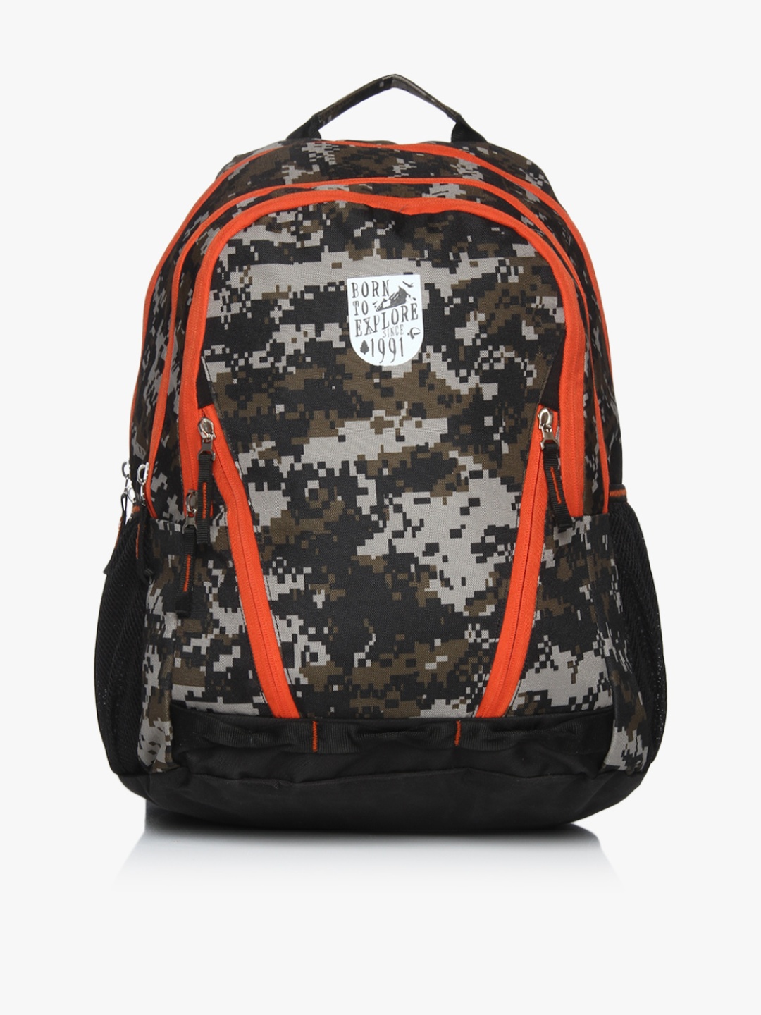 

President Unisex Camouflage Print Backpack, Black