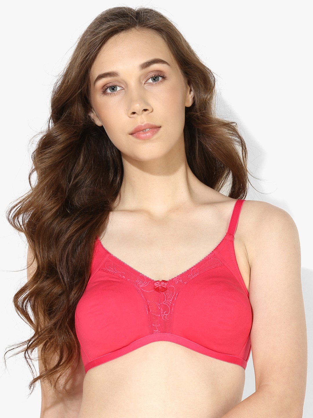 

Rosaline by Zivame Red Solid Underwired Non Padded Everyday Bra