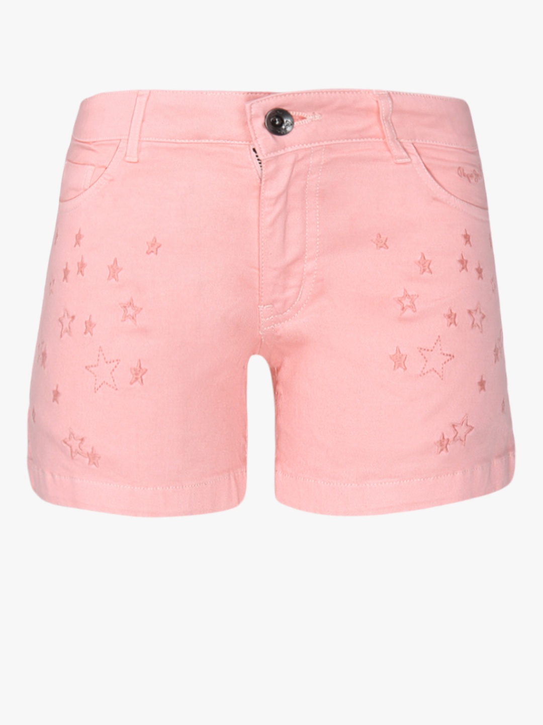 

Pepe Jeans Girls Pink Embroidered Regular Shorts