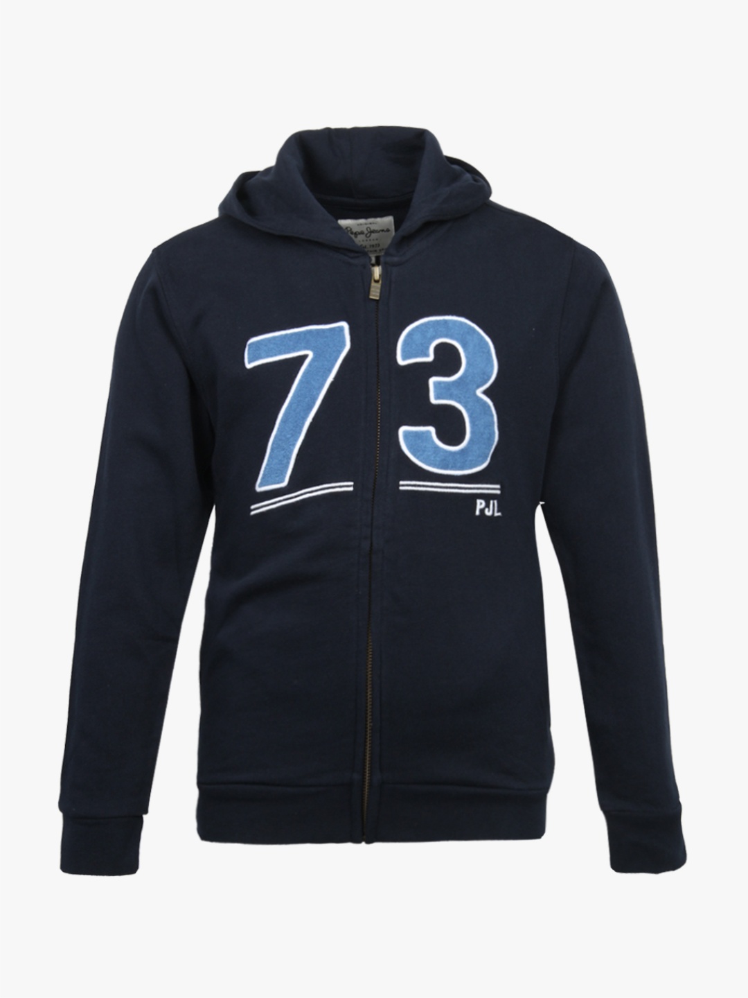 

Pepe Jeans Boys Navy Blue Printed Hooded Sweatshirt