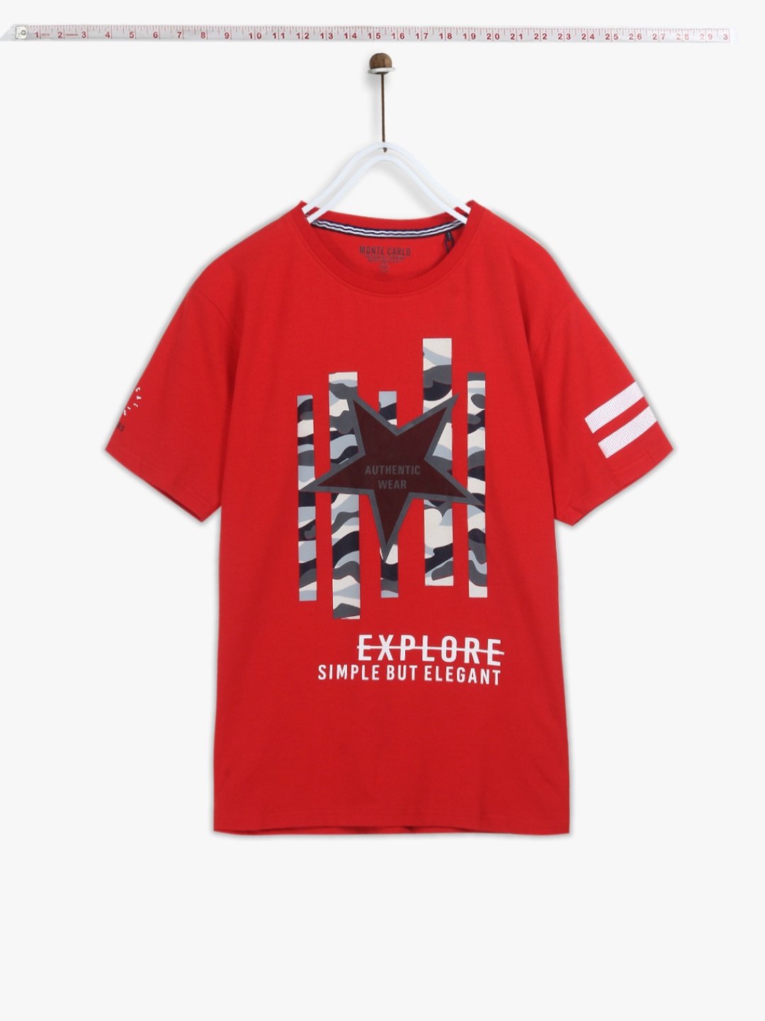 

Monte Carlo Boys Red Printed Round Neck T-Shirt