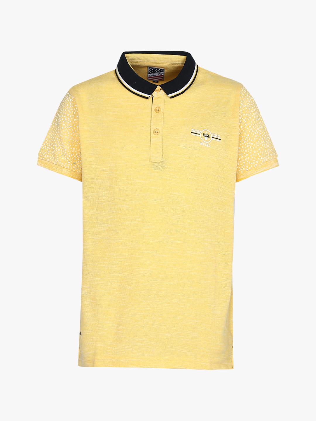 

Monte Carlo Boys Yellow Solid Polo T-Shirt