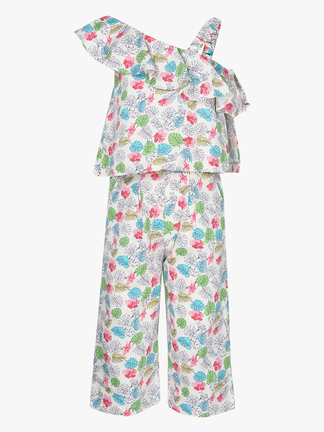 

United Colors of Benetton Girls Multicoloured Printed Basic Jumpsuit, Multi