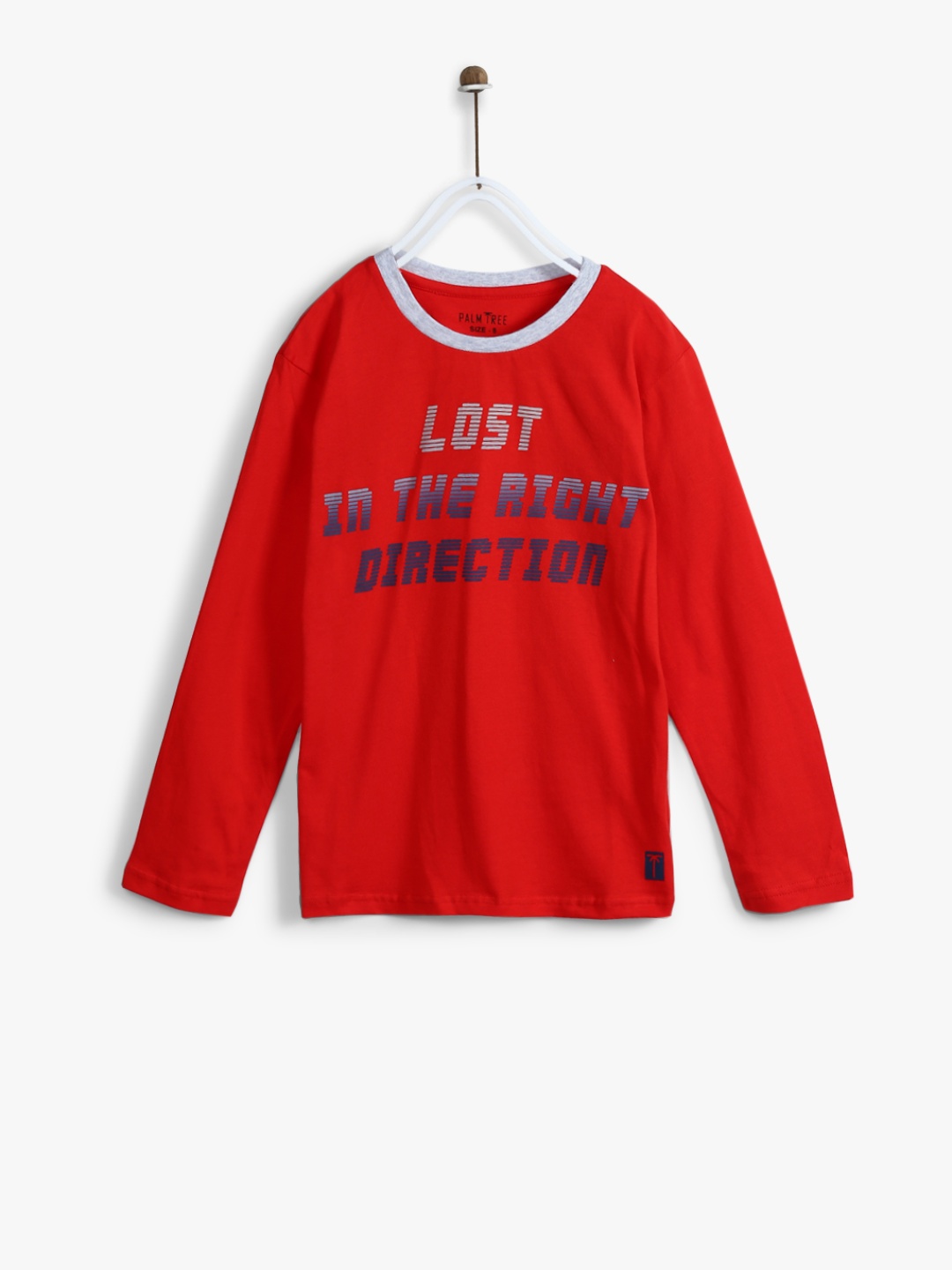 

Palm Tree Boys Red Printed Round Neck T-shirt