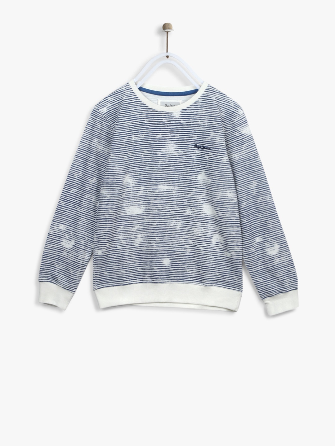 

Pepe Jeans Boys Blue & White Striped Sweatshirt